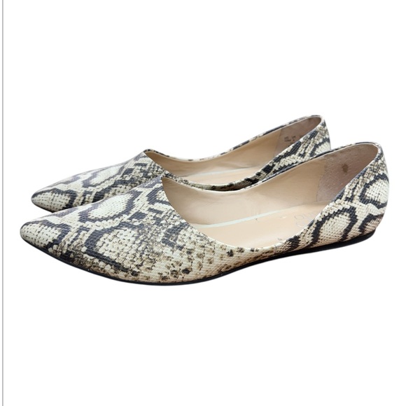 Franco Sarto Shoes - Franco Sarto Snakeskin Hazeline Pointed Toe Flats